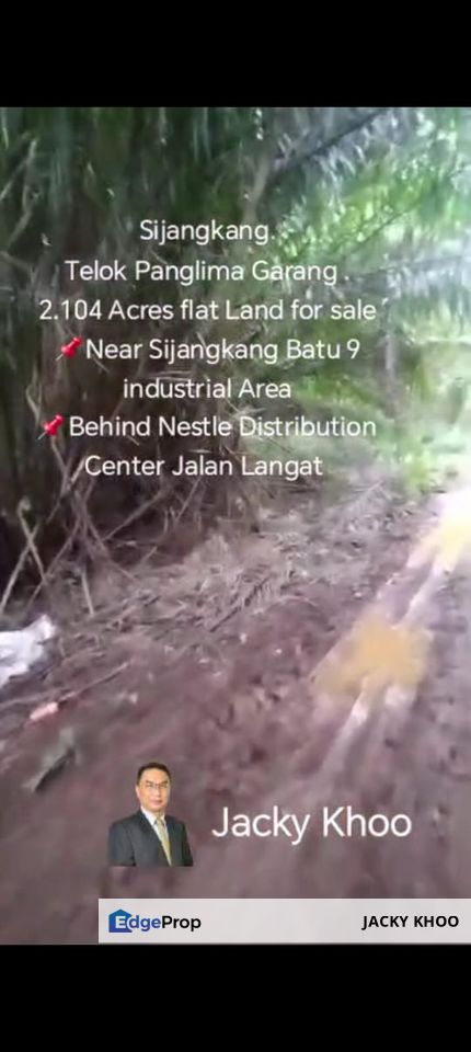  Sijangkang. Telok Panglima Garang . 2.104 Acres flat Land for sale 📌Near Sijangkang Batu 9 industrial Area 📌Behind Nestle Distribution Center Jalan, Selangor, Telok Panglima Garang