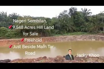 Rembau, Pedas, Negeri Sembilan,  📌9.548 Acres Hill Land for Sale 📌Freehold 📌Just Beside Main Tar Road 