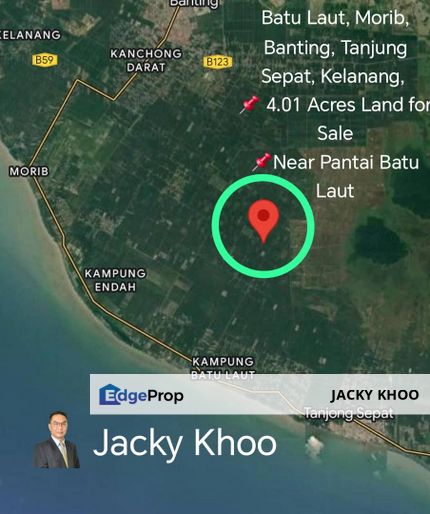  Batu Laut, Morib, Banting, Tanjung Sepat, Kelanang,  📌 4.01 Acres Land for Sale 📌Near Pantai Batu Laut (BUMI LOT), Selangor, Banting