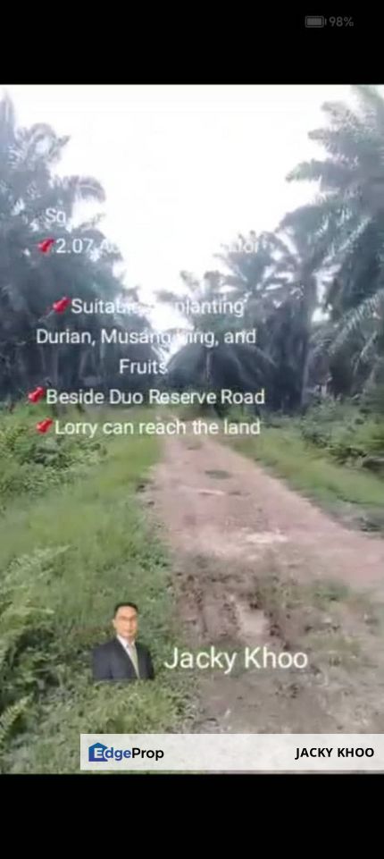 Banting Land for Sale, Sungai Kelambu 2, Banting,  📌2.07 Acres Flat Land for Sale 📌Suitable for planting Durian, Musang King, and Fruits  , Selangor, Banting