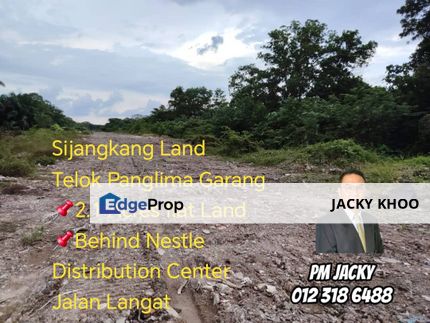 Sijangkang Land Telok Panglima Garang 📌2.1 Acres flat Land for sale 📌Behind Nestle Distribution Center Jalan Langat, Selangor, Telok Panglima Garang