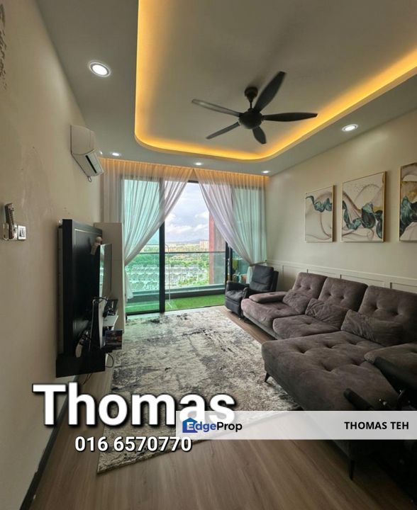 Penang Mainland | Evoke Condo -  Prai | Renovated & Furnished | 3 Bedrooms | 2 Bathrooms | 2 Car Parks | Indoor Facilities with Swimming Pool, Penang, Bukit Mertajam
