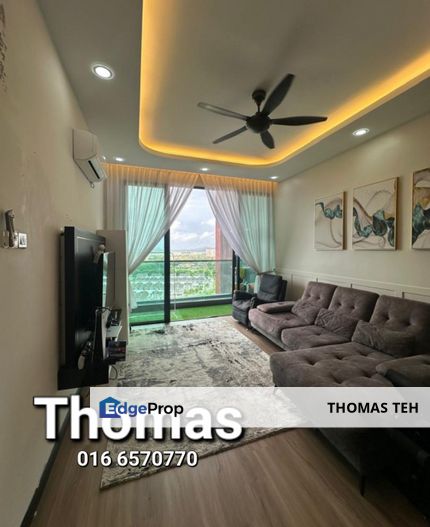 Penang Mainland | Evoke Condo -  Prai | Renovated & Furnished | 3 Bedrooms | 2 Bathrooms | 2 Car Parks | Indoor Facilities with Swimming Pool, Penang, Bukit Mertajam