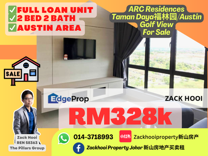 ARC Austin Hill, Johor Bahru, Johor @ Fully Furnished With ID Design 2 Bed unit For Sale, Johor, Johor Bahru