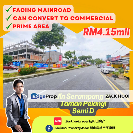 Jalan Serampang Semi D Unit For Sale (✅Can Convert Commercial), Johor, Johor Bahru