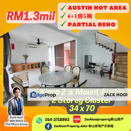Kiara 2 @ Austin Heights, Johor Bahru, Johor @ Fully Reno Cluster House For Sale, Johor, Johor Bahru
