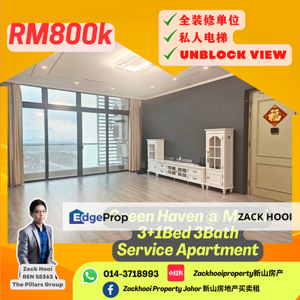 Green Haven, Masai, Johor @ Private Lift 3 bed Full Renovated Unit For Sale, Johor, Masai