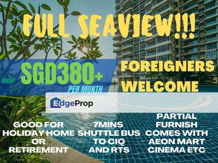 Danga Bay Seaview Free Shuttle Bus to Ciq Rts, below market rate, Johor, Johor Bahru