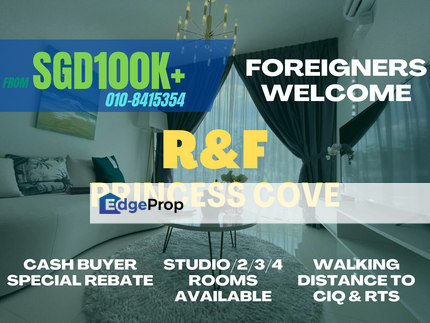 R&F Princess Cove Seaview Walk to Ciq Rts, near Tritower Twin tower Suasana , Johor, Johor Bahru