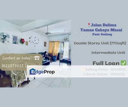 Low Cost Taman Cahaya Masai, Pasir Gudang,Johor for Sale, Johor, Pasir Gudang