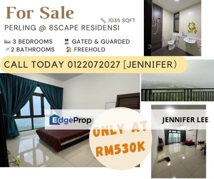 Residensi Perling near Link 1 & 2  , 8scape Residence @ Sutera, JB for Sales, Johor, Johor Bahru