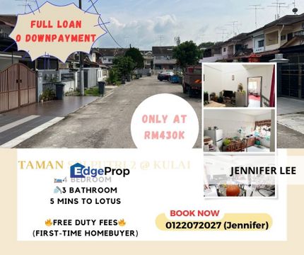 Full Loan Double Storey Terrace House, Taman Sri Putri,Kulai,Johor for Sales, Johor, Kulai