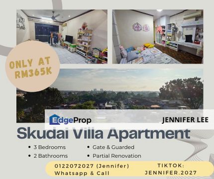 Full Loan Skudai Villa Apartment , Skudai,Johor for Sales, Johor, Skudai