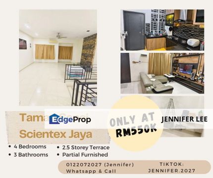 2.5 Double Storey with Partial Furnished , Jalan Scientex Jaya, Senai, Johor for Sales., Johor, Senai