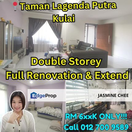 Fully Renovated & Extended Move In Condition Unit @ Taman Lagenda Putra, Kulai, Johor, Kulai