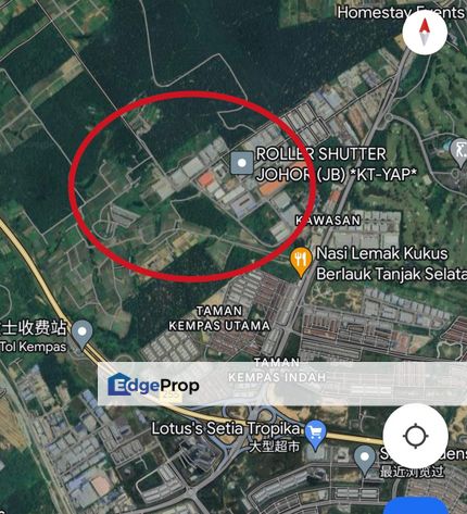 Jalan Kempas Lama Zoning Residential Land for Sale, Johor, Johor Bahru