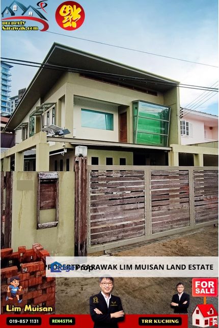 Double Storey Semi Detached house at Urat Mata in Kuching for Sale, Sarawak, Kuching