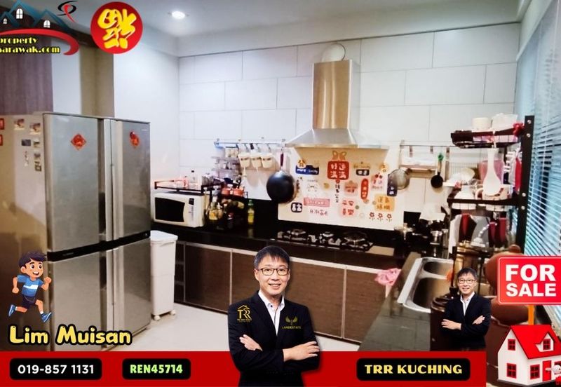 Double Storey Semi Detached house at Urat Mata in Kuching for Sale