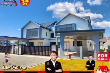 All-New Double Storey Semi Detached with Loft at Urat Mata Jalan Song in Kuching for Sale