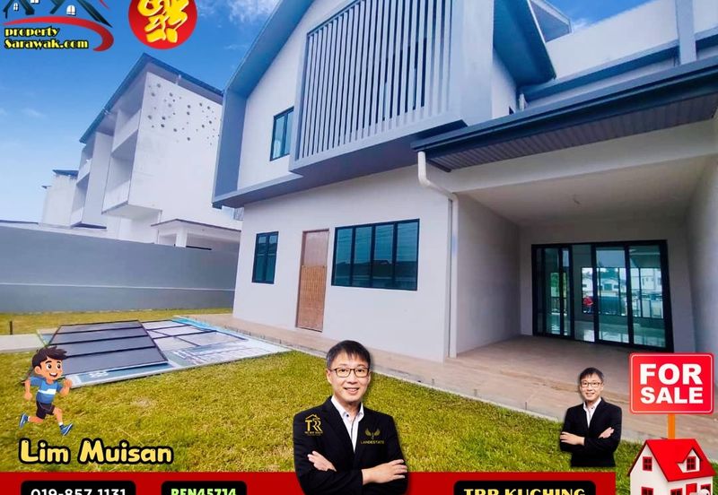 All-New Double Storey Semi Detached with Loft at Urat Mata Jalan Song in Kuching for Sale