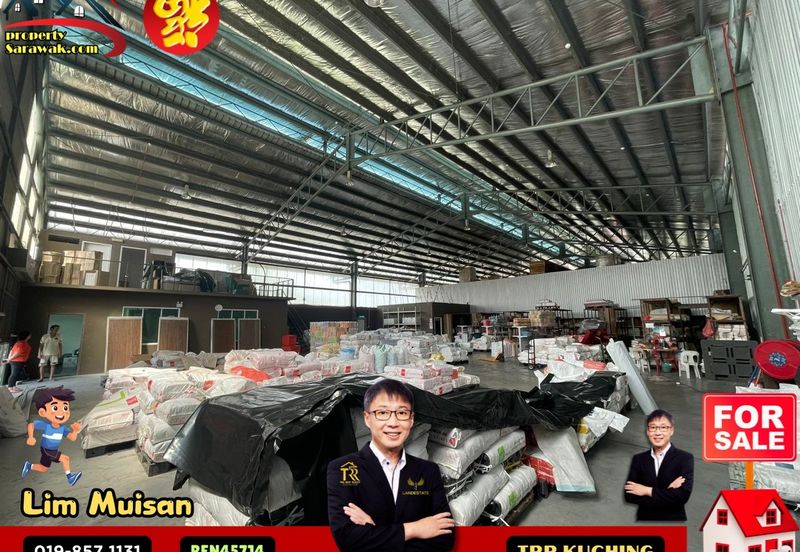 Factory Warehouse for Sale at Sejingkat Demak Laut, Kuching! 