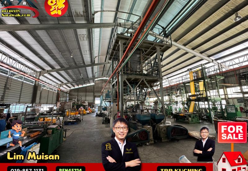 Factory Warehouse for Sale at Sejingkat Demak Laut, Kuching! 