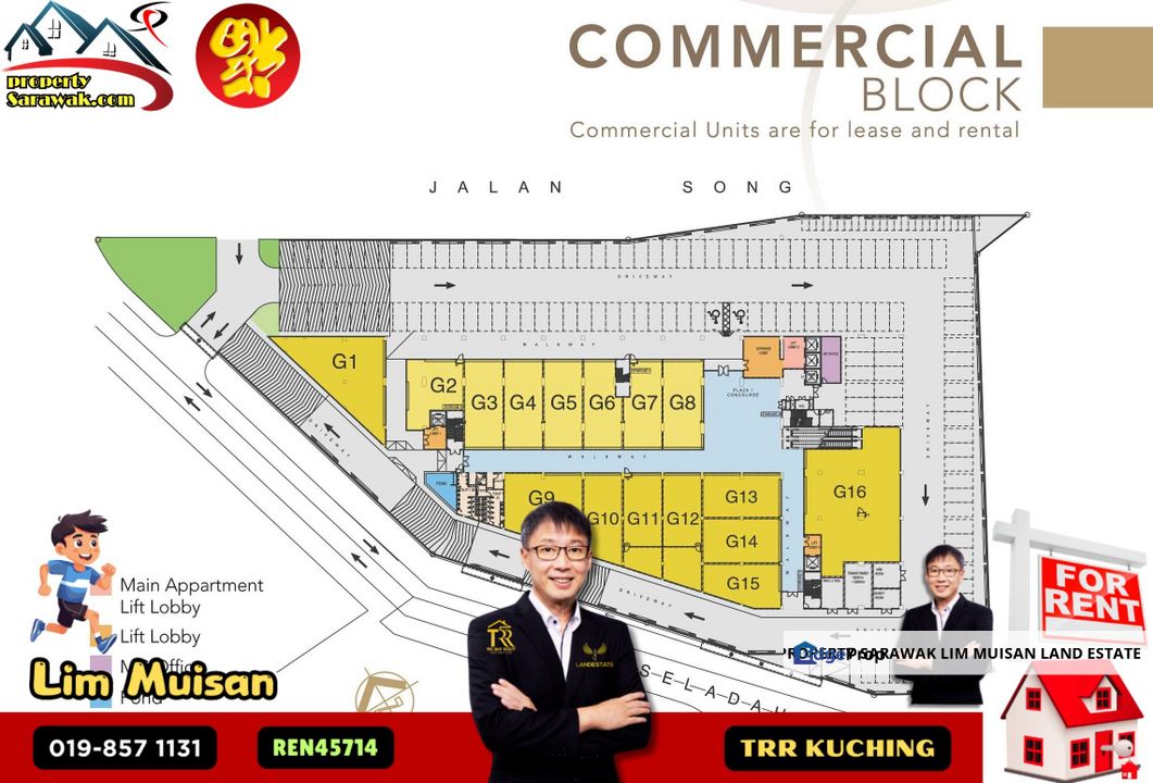 The all-new Tower 33 commercial shoplot in Kuching is now available for rent , Sarawak, Kuching