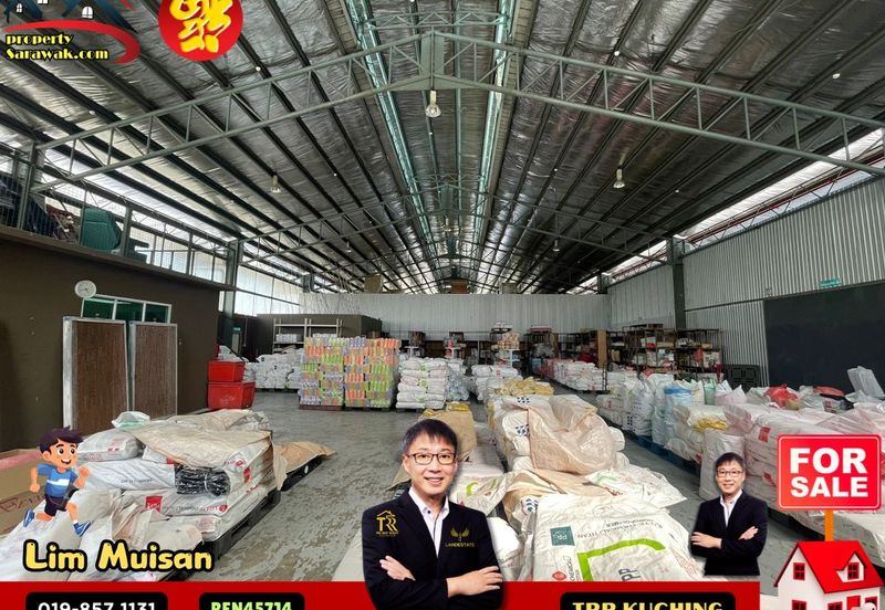 A Factory Warehouse at Sejingkat Demak Laut in Kuching for Sale