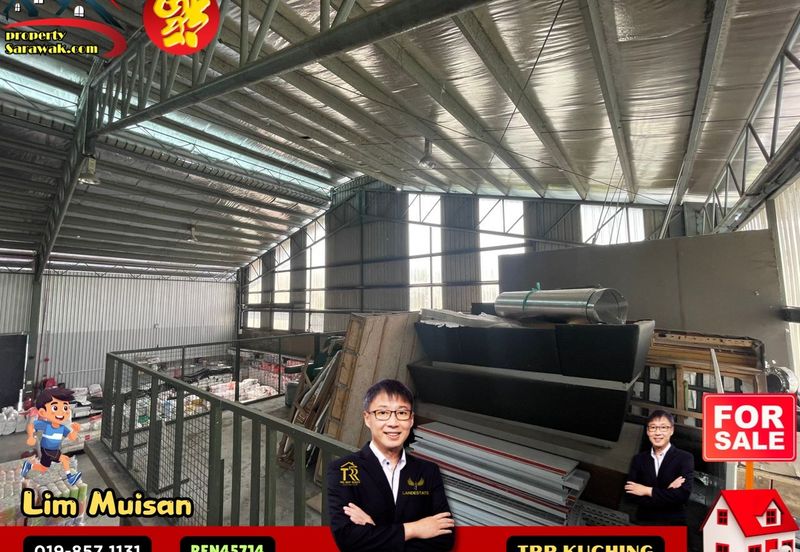 A Factory Warehouse at Sejingkat Demak Laut in Kuching for Sale