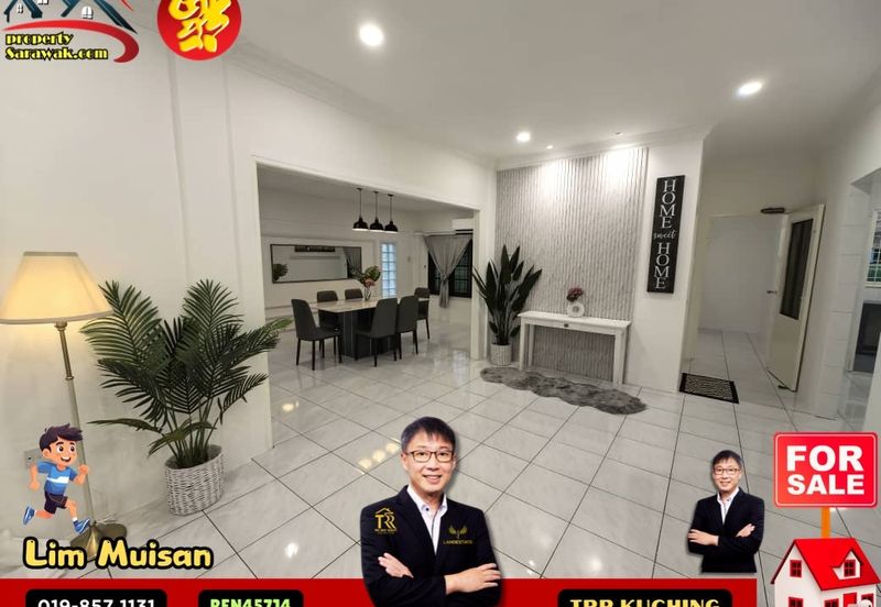 Double Storey Semi Detached House at Jalan Setia Raja in Kuching for Sale