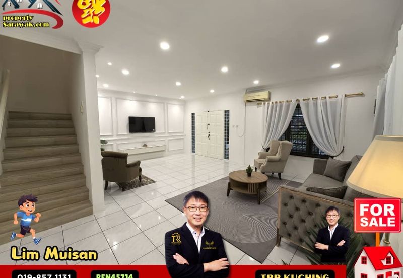 Double Storey Semi Detached House at Jalan Setia Raja in Kuching for Sale