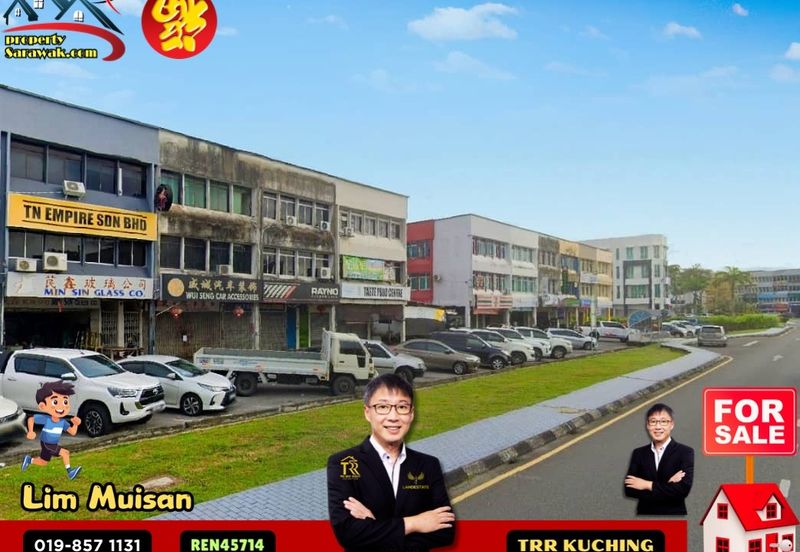 PRIME 3-STOREY SHOPLOT @ JALAN SEKAMA, KUCHING – PERFECT FOR BUSINESSES & INVESTORS!