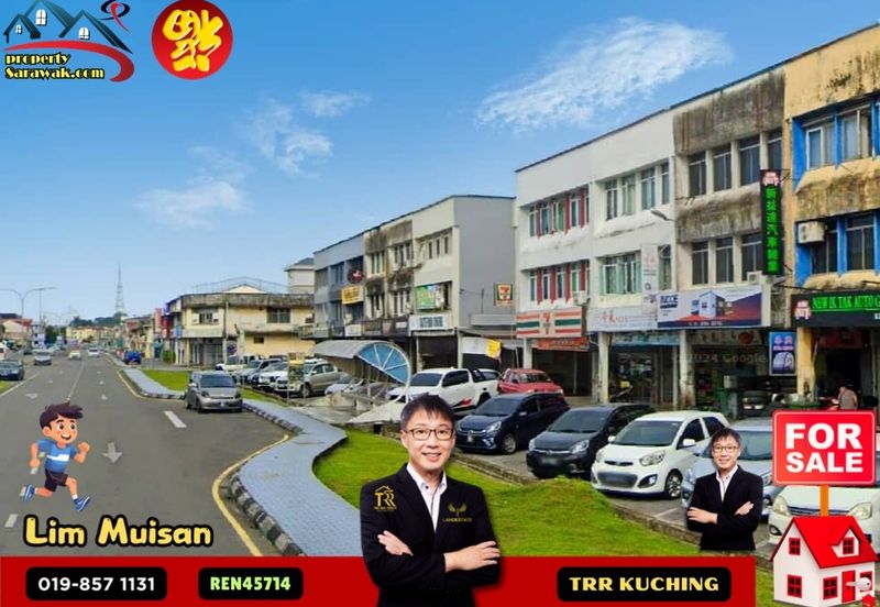 PRIME 3-STOREY SHOPLOT @ JALAN SEKAMA, KUCHING – PERFECT FOR BUSINESSES & INVESTORS!