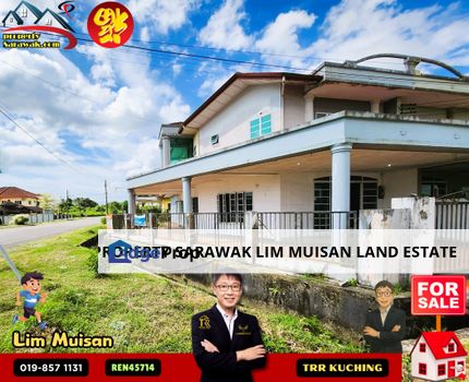 Double Storey Semi Detached House at Jalan Setia Raja. Lrg tabuan Park in Kuching for Sale, Sarawak, Kuching