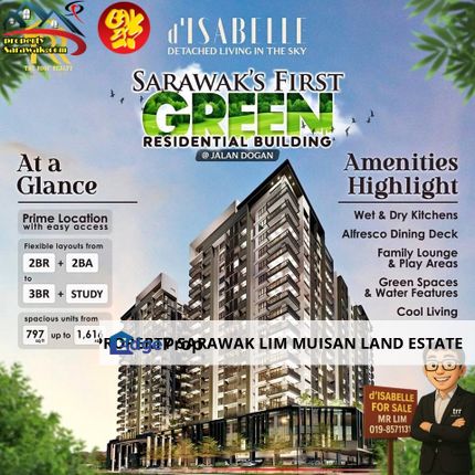d’Isabelle at Jalan Dogan – Sarawak’s FIRST Eco-Friendly Apartment for Sale, Sarawak, Kuching