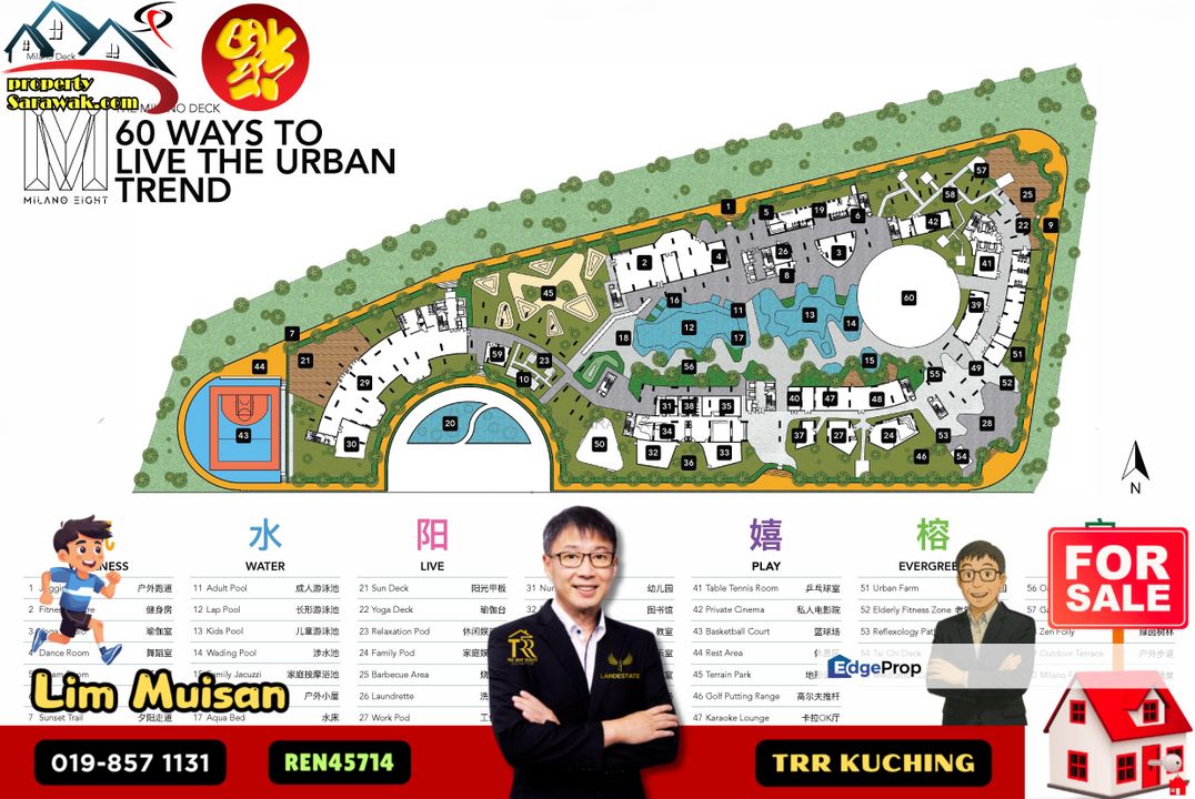 Milano Eight 8 Luxury Residence (3 bedrooms) in Kuching for Sale , Sarawak, Kuching