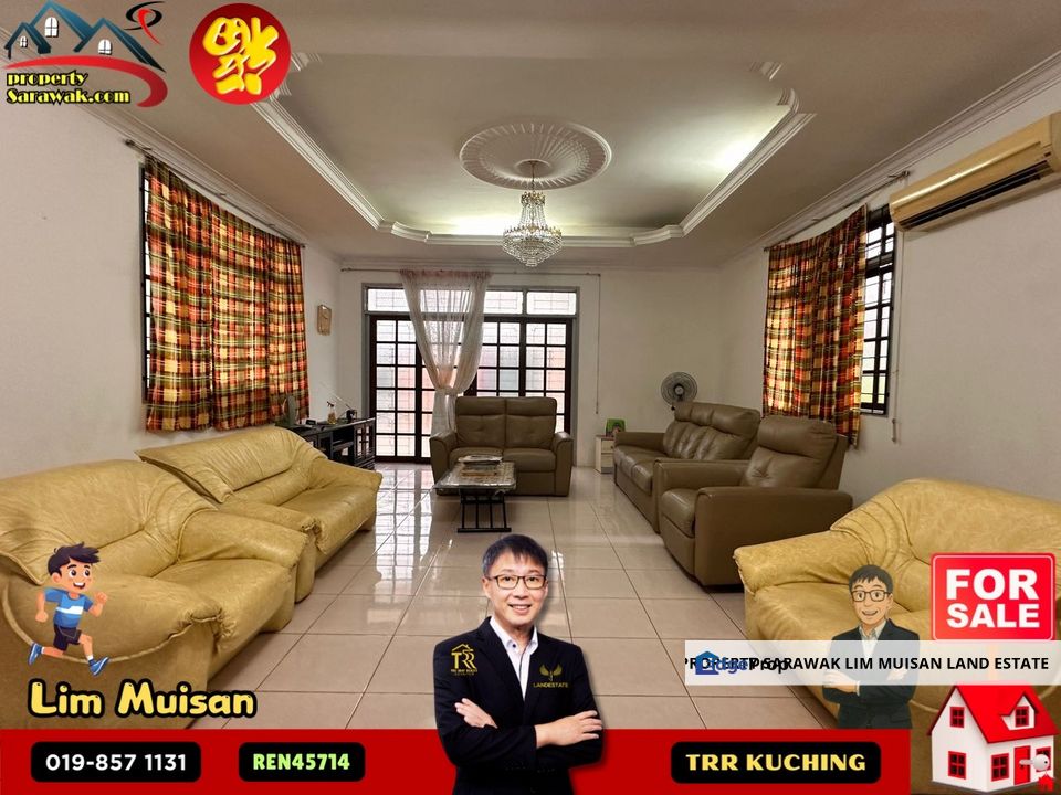 Double Storey Detached House at Jalan Stampin in Kuching City for Sale, Sarawak, Kuching