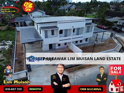 Double Storey Semi Detached House at Lorong Poh Kong Jalan Stapok in Kuching for Sale, Sarawak, Kuching