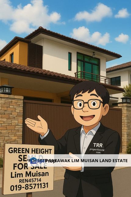 Double-Storey Semi-D in Green Heights Stampin Tengah in Kuching for Sale, Sarawak, Kuching