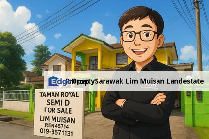 Double Storey Semi Detached House at Taman Royal MJC in Kuching for Sale, Sarawak, Kuching