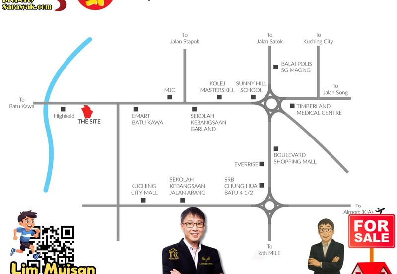 3 Storey Semi Detached Warehouse at 26 Industrial Park Batu Kawa in Kuching for Sale