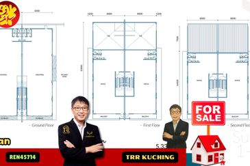 3 Storey Semi Detached Warehouse at 26 Industrial Park Batu Kawa in Kuching for Sale