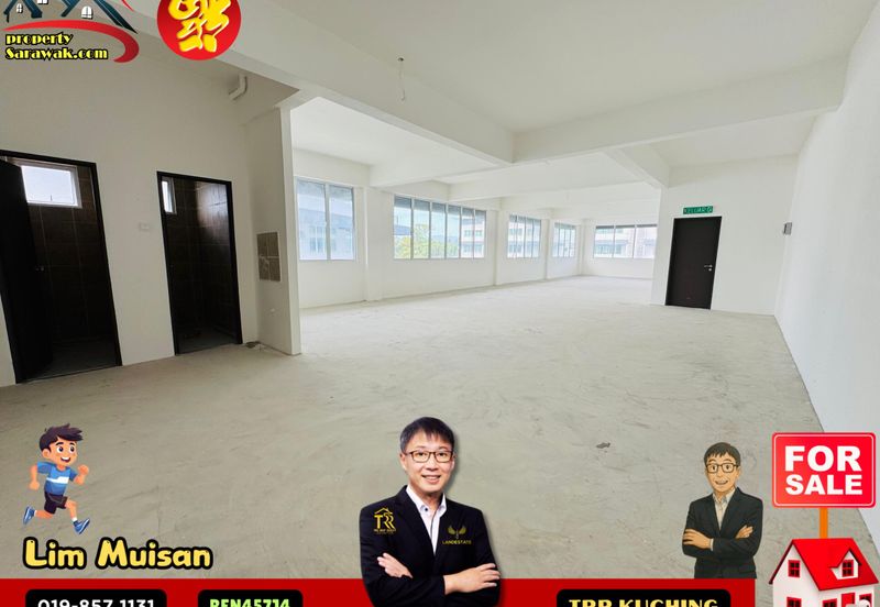 3 Storey Semi Detached Warehouse at 26 Industrial Park Batu Kawa in Kuching for Sale