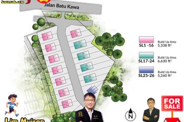 3 Storey Semi Detached Warehouse at 26 Industrial Park Batu Kawa in Kuching for Sale