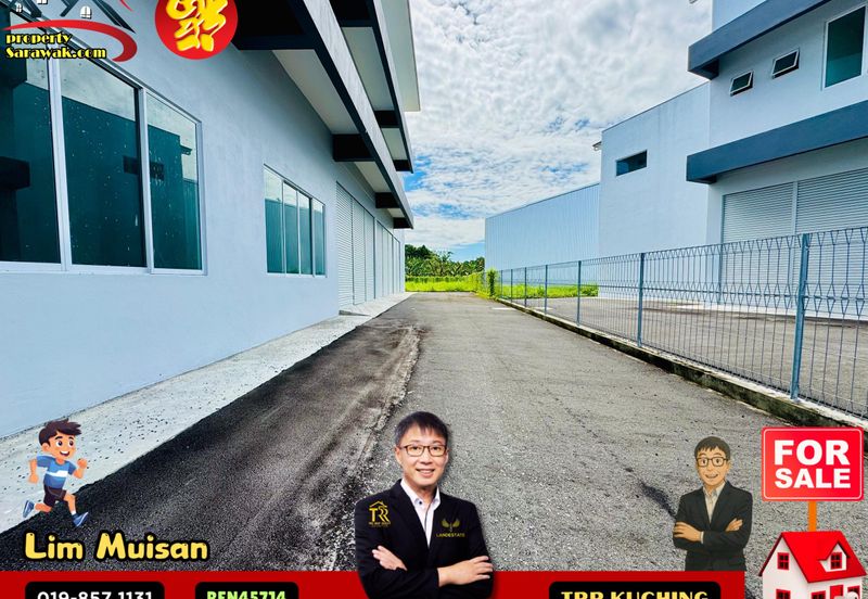 3 Storey Semi Detached Warehouse at 26 Industrial Park Batu Kawa in Kuching for Sale