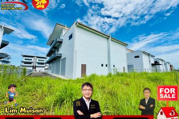 3 Storey Semi Detached Warehouse at 26 Industrial Park Batu Kawa in Kuching for Sale