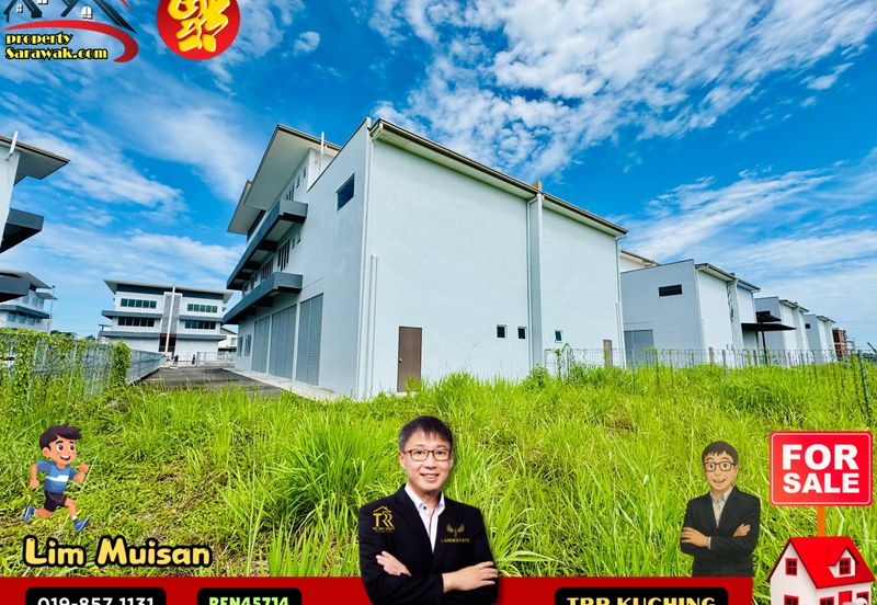 3 Storey Semi Detached Warehouse at 26 Industrial Park Batu Kawa in Kuching for Sale