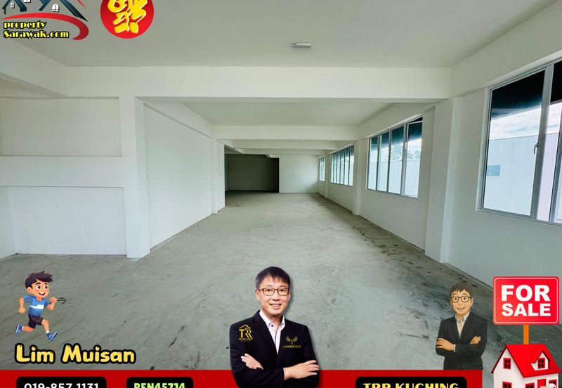 3 Storey Semi Detached Warehouse at 26 Industrial Park Batu Kawa in Kuching for Sale