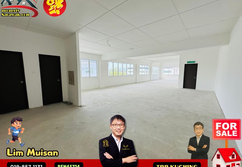 3 Storey Semi Detached Warehouse at 26 Industrial Park Batu Kawa in Kuching for Sale