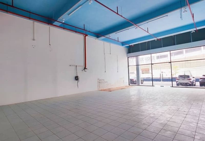 2 Adjoining Shoplots at the Podium Ground Floor Facing the Main Road in Kuching City For Rent 